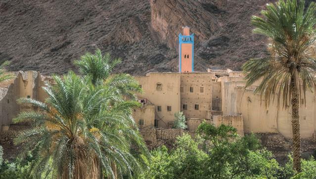 Dorf im Atlasgebirge,  im Süden von Marokko